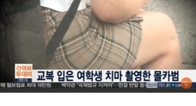 교복 입은 여고생 몰카범 논란