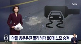 음주운전 말리려던 어머니 숨져...