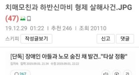 19년에 있었던 치매 모친과 하반신 마비 형 살해 사건