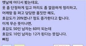 호감도 20% 올리는 방법